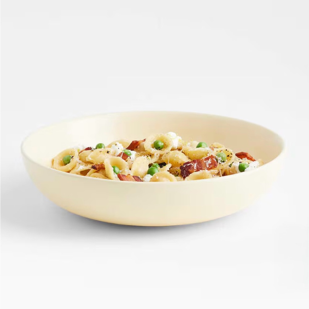 New! Crate&Barrel Butter Yellow 9” Dinner Bowl by Molly Baz, Set of 4